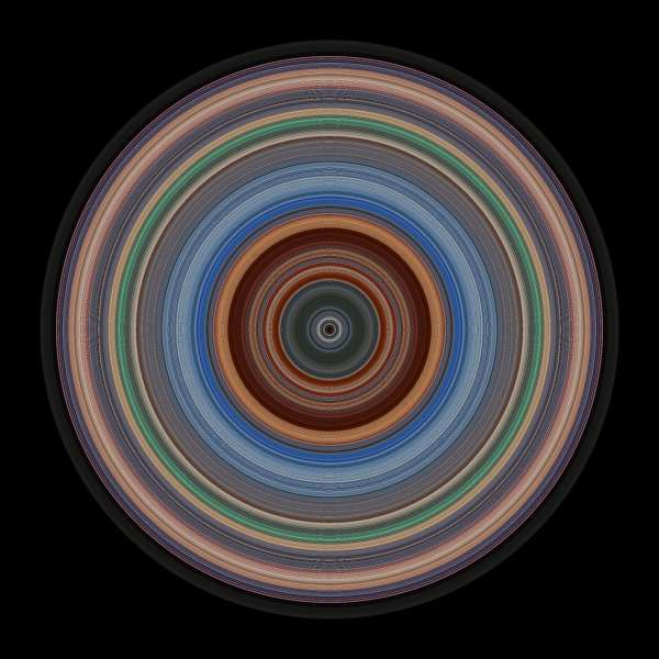 Hero’s movie barcode, as tree rings